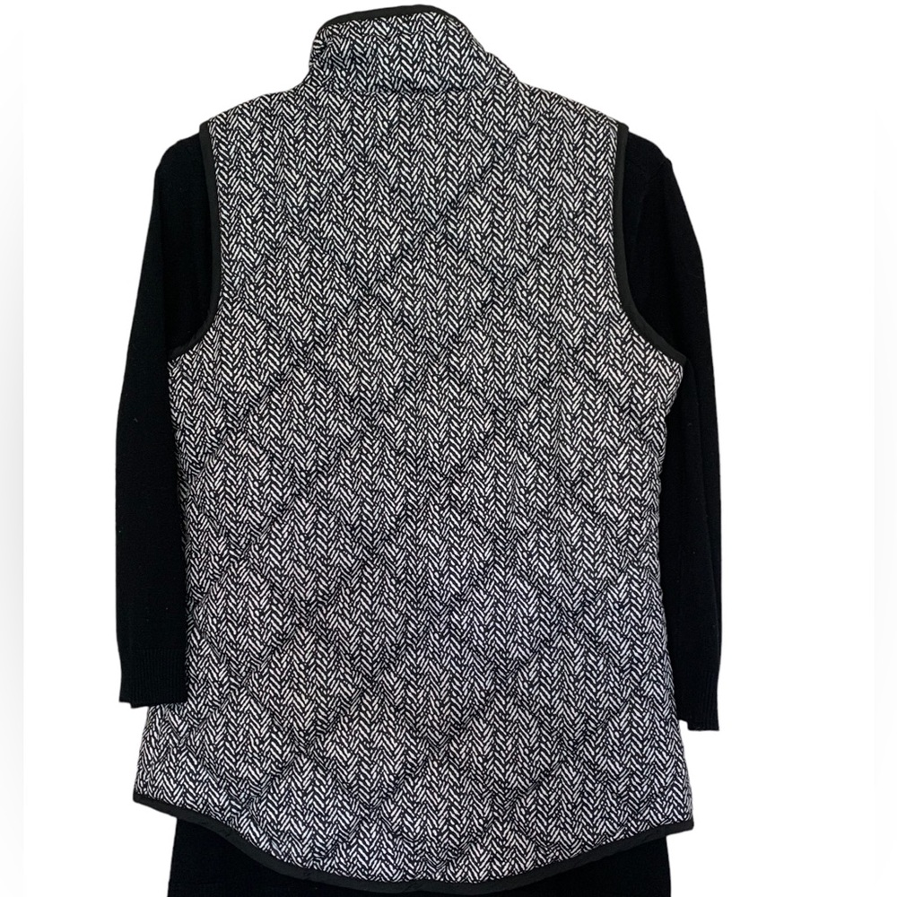 Gameday Couture Baylor Univ. Quilted Vest, black white gold sequin women's XS - Picture 4 of 12